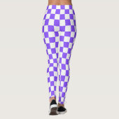 Classic visual purple checkerboard  leggings (Rückseite)