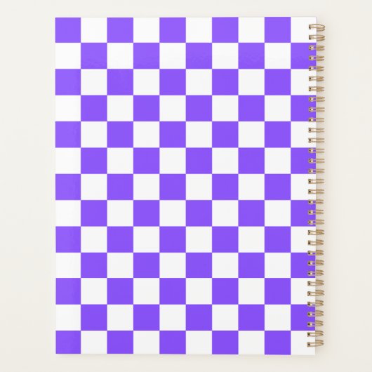 Classic visual purple checkerboard  planer (Rückseite)