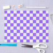 Classic visual purple checkerboard seidenpapier (Handwerk)