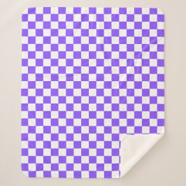 Classic visual purple checkerboard  sherpadecke