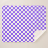 Classic visual purple checkerboard  sherpadecke (Vorderseite (Horizontal))
