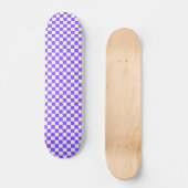 Classic visual purple checkerboard  skateboard (Vorderseite)