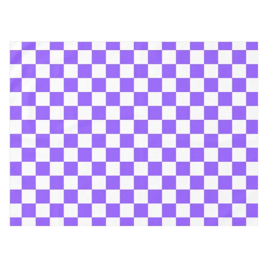Classic visual purple checkerboard  tischdecke (Vorderseite (Horizontal))