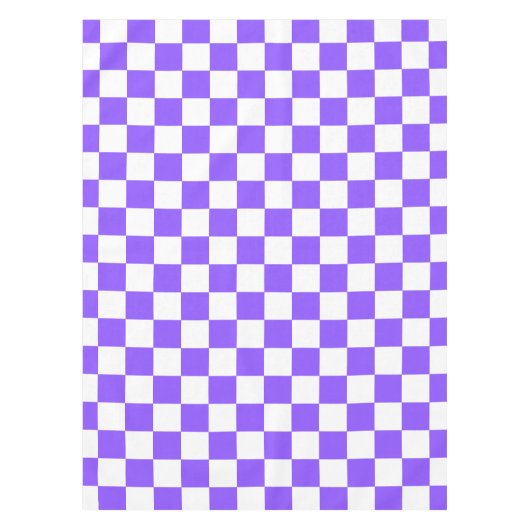 Classic visual purple checkerboard  tischdecke (Vorderseite)