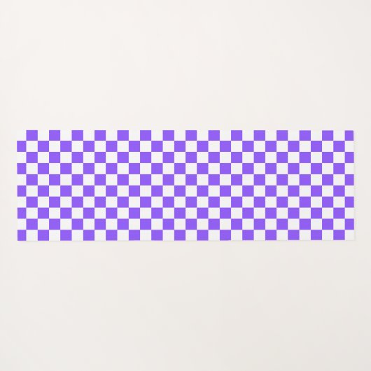 Classic visual purple checkerboard  yogamatte (Rückseite (Horizontal))