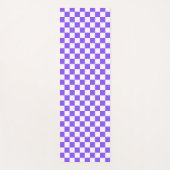 Classic visual purple checkerboard  yogamatte (Vorderseite)