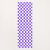 Classic visual purple checkerboard  yogamatte (Rückseite)