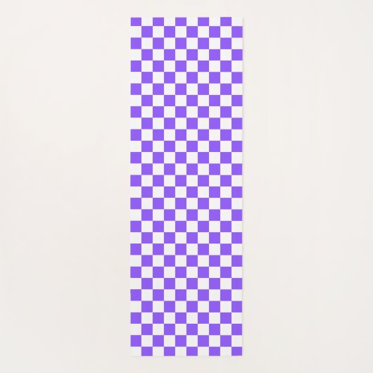 Classic visual purple checkerboard  yogamatte (Rückseite)