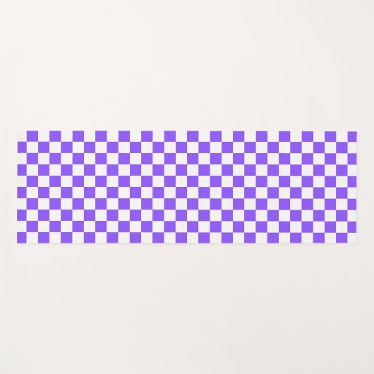 Classic visual purple checkerboard  yogamatte (Vorderseite (Horizontal))