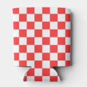 Classic visual red checkerboard  dosenkühler (Rückseite)