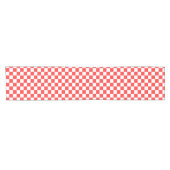 Classic visual red checkerboard  kurzer tischläufer (Horizontal)