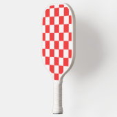 Classic visual red checkerboard  pickleball schläger (Links)