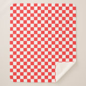 Classic visual red checkerboard  sherpadecke (Vorderseite)