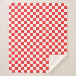 Classic visual red checkerboard  sherpadecke
