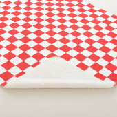 Classic visual red checkerboard  sherpadecke (3/4)