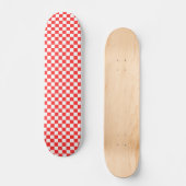 Classic visual red checkerboard  skateboard (Vorderseite)