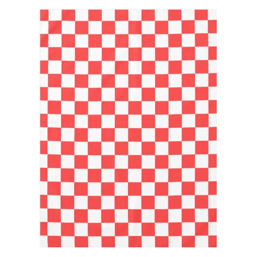 Classic visual red checkerboard  tischdecke (Vorderseite)