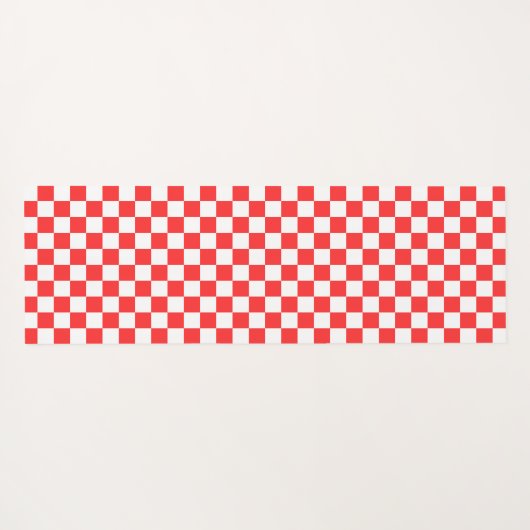 Classic visual red checkerboard  yogamatte (Rückseite (Horizontal))