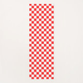 Classic visual red checkerboard  yogamatte (Vorderseite)
