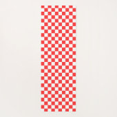 Classic visual red checkerboard  yogamatte (Rückseite)