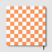 Classic visual salmon checkerboard  gästebuch (Rückseite)