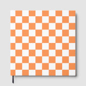 Classic visual salmon checkerboard  gästebuch (Vorderseite)