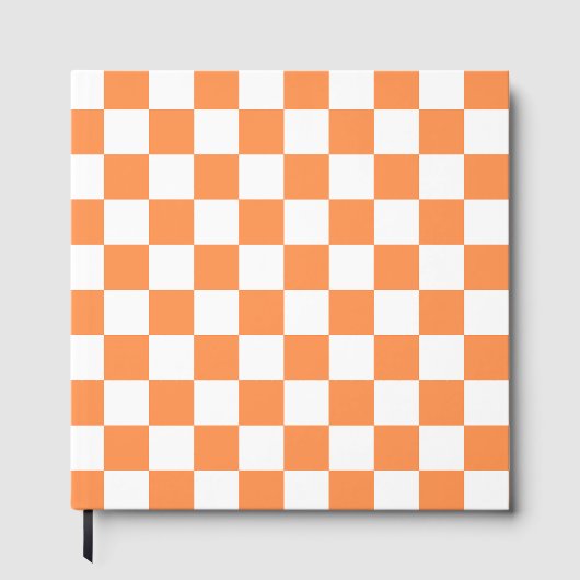 Classic visual salmon checkerboard  gästebuch (Vorderseite)