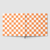 Classic visual salmon checkerboard  gästebuch (Voll)