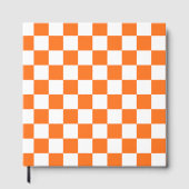 Classic visual salmon checkerboard  gästebuch (Vorderseite)