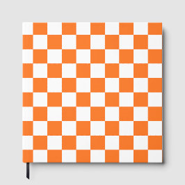 Classic visual salmon checkerboard  gästebuch