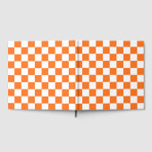 Classic visual salmon checkerboard  gästebuch (Voll)