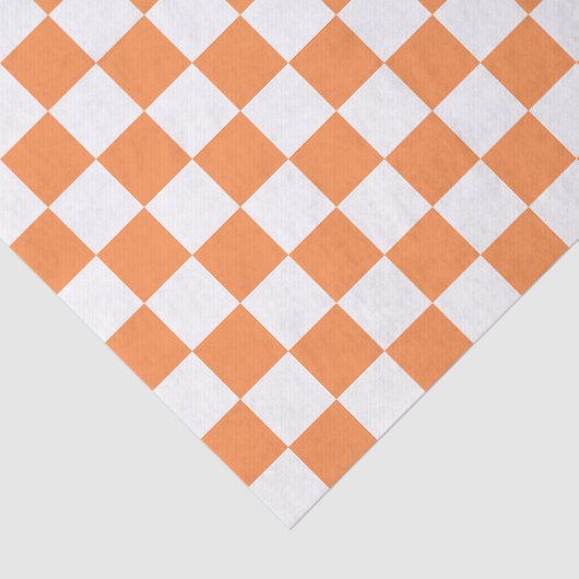 Classic visual salmon checkerboard  seidenpapier (Ausschnitt)