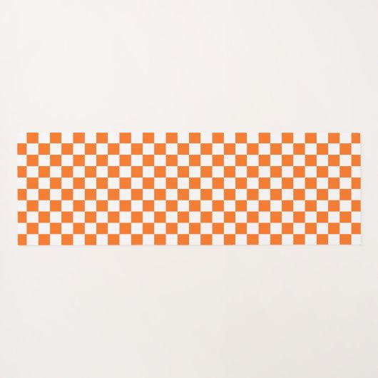 Classic visual salmon checkerboard  yogamatte (Rückseite (Horizontal))