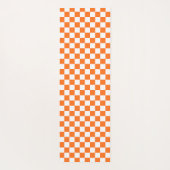 Classic visual salmon checkerboard  yogamatte (Rückseite)