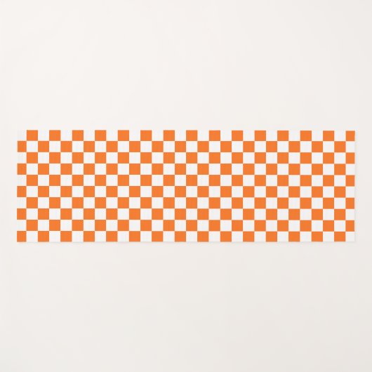 Classic visual salmon checkerboard yogamatte (Vorderseite (Horizontal))