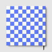 Classic visual sapphire checkerboard  gästebuch (Rückseite)