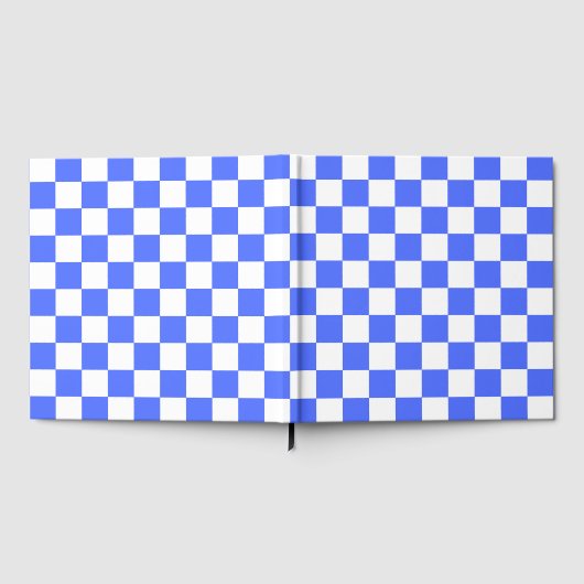 Classic visual sapphire checkerboard  gästebuch (Voll)