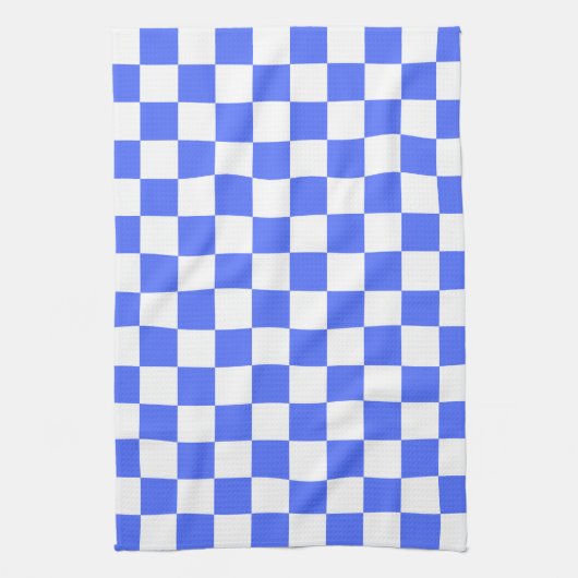 Classic visual sapphire checkerboard  geschirrtuch (Vertikal)