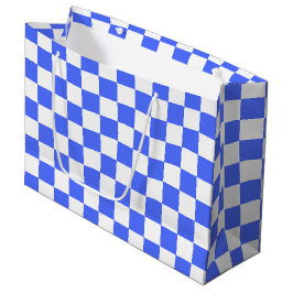 Classic visual sapphire checkerboard  große geschenktüte