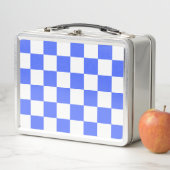 Classic visual sapphire checkerboard  metall brotdose (Beispiel)