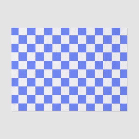 Classic visual sapphire checkerboard  seidenpapier (Vorderseite)