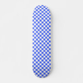 Classic visual sapphire checkerboard  skateboard (Vorne)