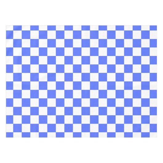 Classic visual sapphire checkerboard  tischdecke (Vorderseite (Horizontal))