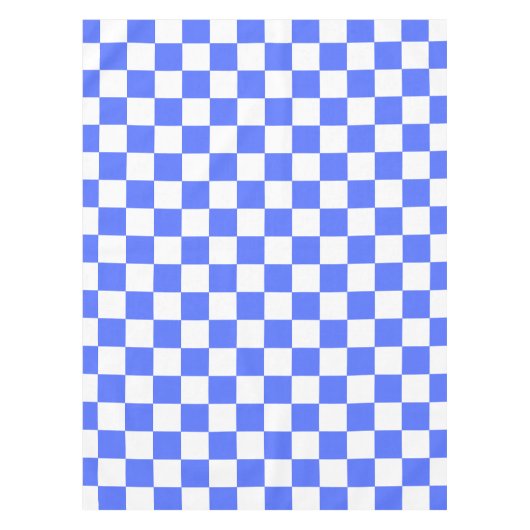 Classic visual sapphire checkerboard  tischdecke (Vorderseite)