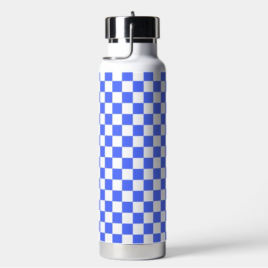 Classic visual sapphire checkerboard  trinkflasche (rechts)