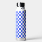 Classic visual sapphire checkerboard  trinkflasche (Links)