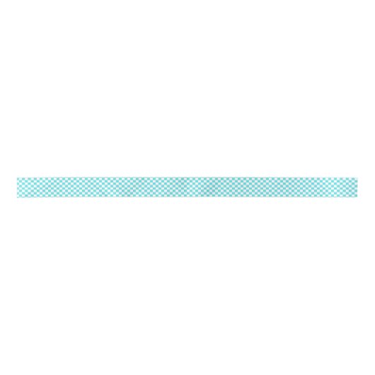 Classic visual turquoise blue checkerboard  satinband (Vorderseite)