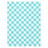 Classic visual turquoise blue checkerboard  tischdecke (Vorderseite)