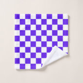 Classic visual violet checkerboard  badhandtuch set (Waschlappen)