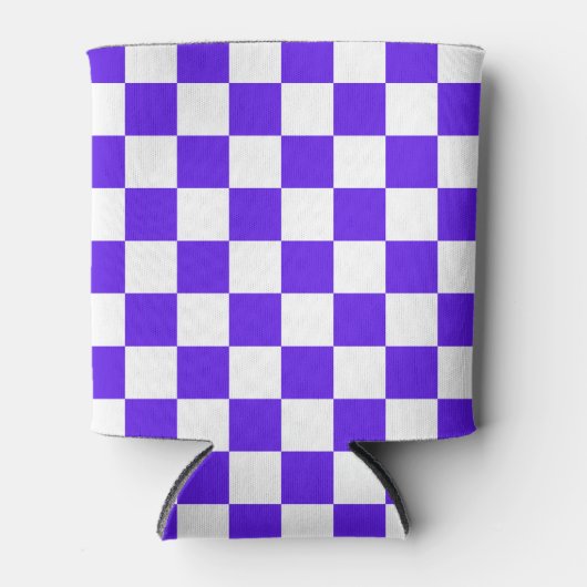 Classic visual violet checkerboard  dosenkühler (Vorderseite)
